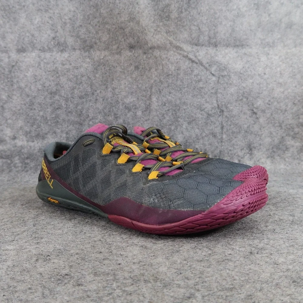 Merrell Shoes Women 8.5 Athletic Trail Running Vapor Glove 3 Turbulence Barefoot